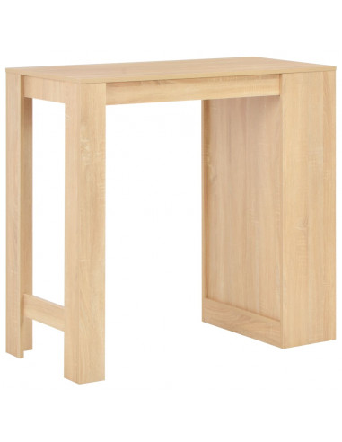 Tavolo da Bar con Ripiano Rovere 110x50x103 cm