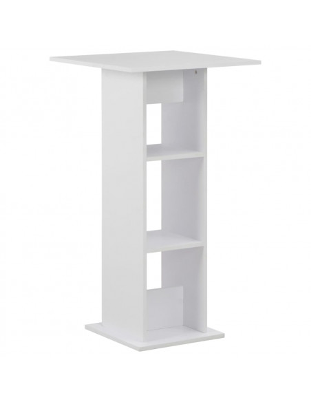 Tavolo da Bar Bianco 60x60x110 cm