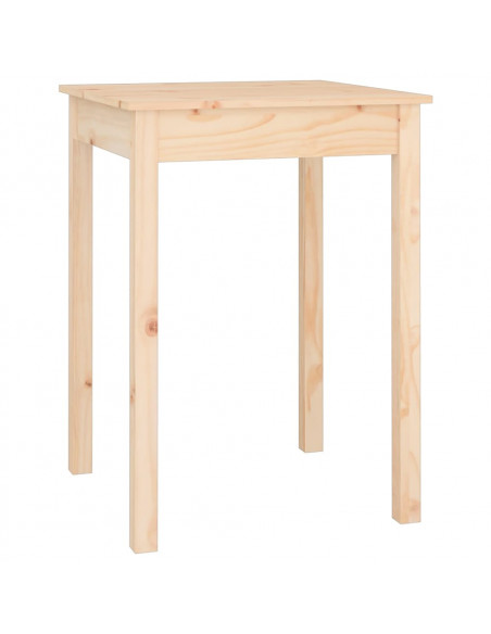 Tavolo da Pranzo 55x55x75 cm in Legno Massello di Pino