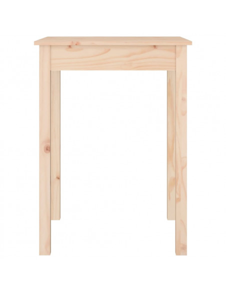 Tavolo da Pranzo 55x55x75 cm in Legno Massello di Pino
