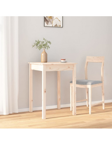 Tavolo da Pranzo 55x55x75 cm in Legno Massello di Pino