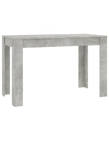 Tavolo da Pranzo Grigio Cemento 120x60x76 cm Legno Multistrato