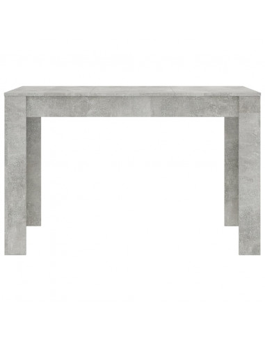 Tavolo da Pranzo Grigio Cemento 120x60x76 cm Legno Multistrato