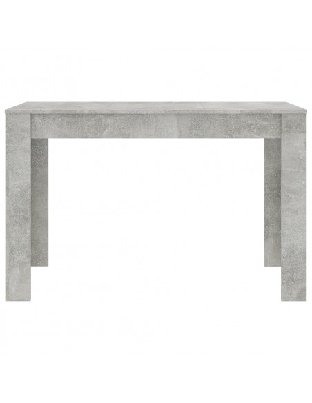 Tavolo da Pranzo Grigio Cemento 120x60x76 cm Legno Multistrato
