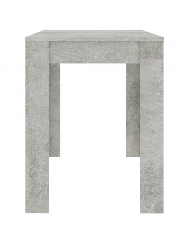 Tavolo da Pranzo Grigio Cemento 120x60x76 cm Legno Multistrato