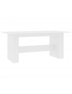 Tavolo da Pranzo Bianco 180x90x76 cm in Legno Multistrato 2