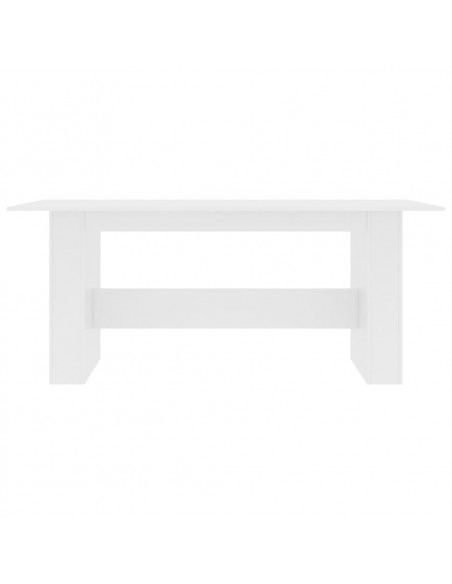 Tavolo da Pranzo Bianco 180x90x76 cm in Legno Multistrato