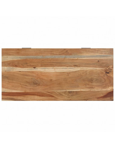Panca con Scarpiera 85x40x45 cm in Legno Massello di Acacia