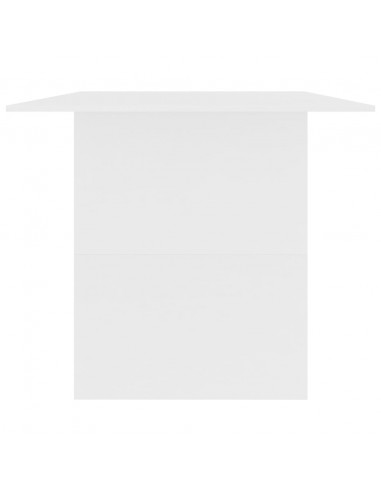 Tavolo da Pranzo Bianco 180x90x76 cm in Legno Multistrato