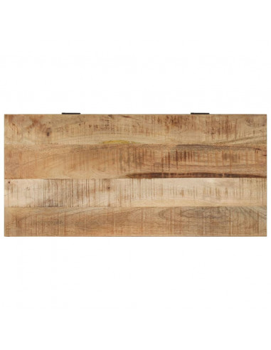 Panca con Scarpiera 85x40x45 cm in Legno Massello di Mango