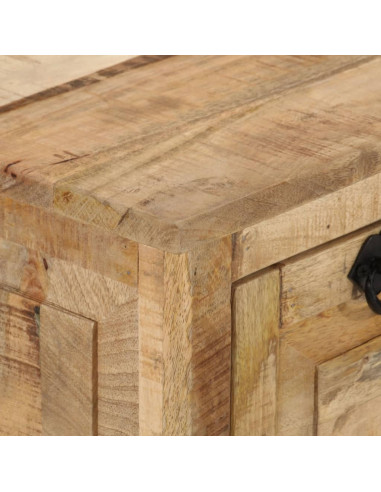 Panca con Scarpiera 85x40x45 cm in Legno Massello di Mango