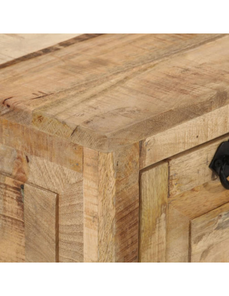 Panca con Scarpiera 85x40x45 cm in Legno Massello di Mango