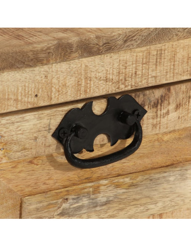 Panca con Scarpiera 85x40x45 cm in Legno Massello di Mango