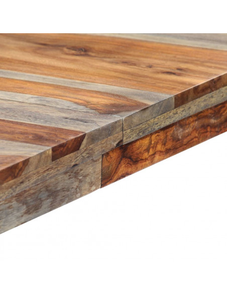 Tavolo da Pranzo Grigio 180x90x76 cm Legno Massello di Sheesham
