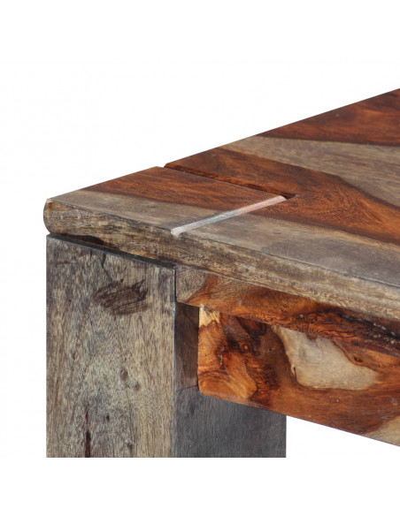Tavolo da Pranzo Grigio 180x90x76 cm Legno Massello di Sheesham