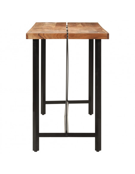 Tavolino da Bar 180x70x107 cm Legno Massello di Acacia e Ferro