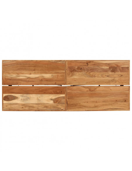 Tavolino da Bar 180x70x107 cm Legno Massello di Acacia e Ferro