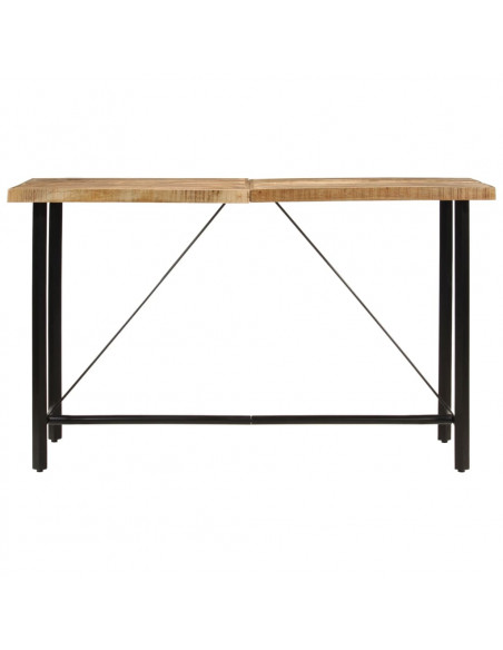 Tavolino da Bar 180x70x107 cm Legno Massello di Mango e Ferro