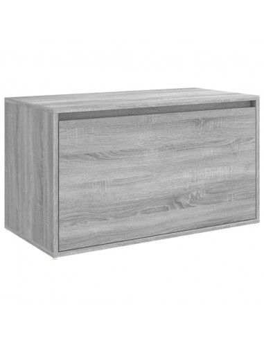 Panca da Ingresso 80x40x45 cm Grigio Sonoma Legno Multistrato