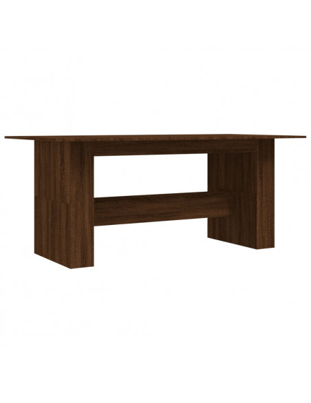 Tavolo da Pranzo Rovere Marrone 180x90x76 cm Legno Multistrato