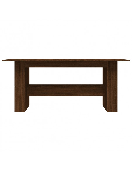 Tavolo da Pranzo Rovere Marrone 180x90x76 cm Legno Multistrato
