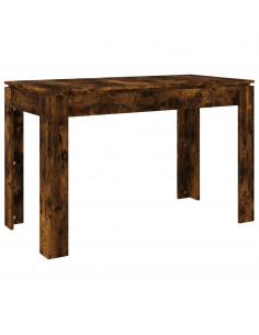 Tavolo da Pranzo Rovere Fumo 120x60x76 cm Legno Multistrato 2