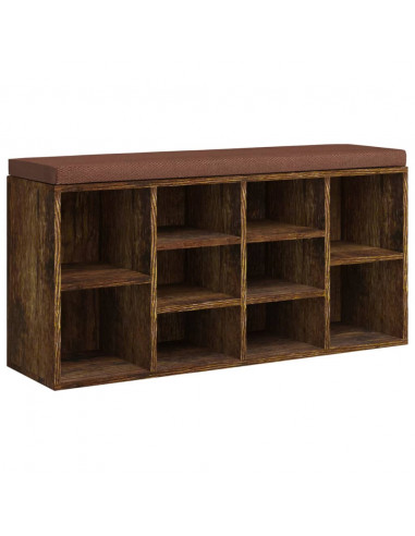 Scarpiera Rovere Fumo 103x30x48 cm in Legno Multistrato