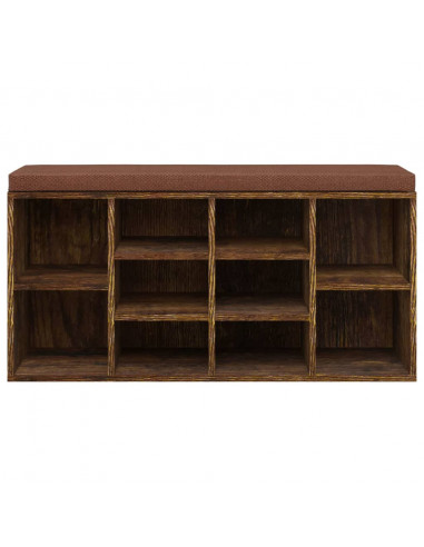 Scarpiera Rovere Fumo 103x30x48 cm in Legno Multistrato