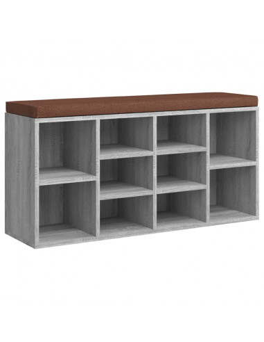 Scarpiera Grigio Sonoma 103x30x48 cm in Legno Multistrato