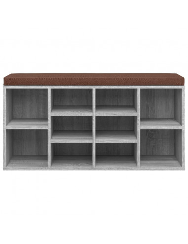 Scarpiera Grigio Sonoma 103x30x48 cm in Legno Multistrato