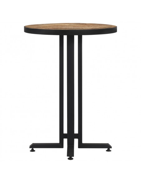 Tavolo da Bistrot Rotondo Ø55x76 cm Teak Massello di Recupero