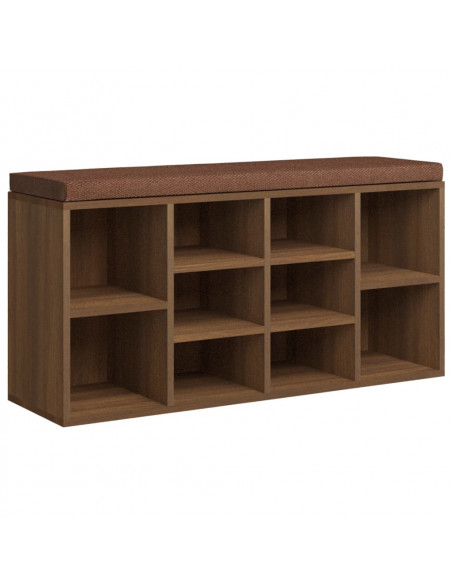 Scarpiera Rovere Marrone 103x30x48 cm in Legno Multistrato