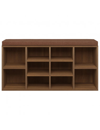 Scarpiera Rovere Marrone 103x30x48 cm in Legno Multistrato