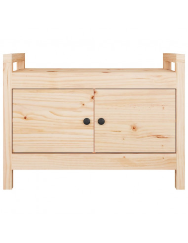 Panca da Ingresso 80x40x60 cm in Legno Massello di Pino