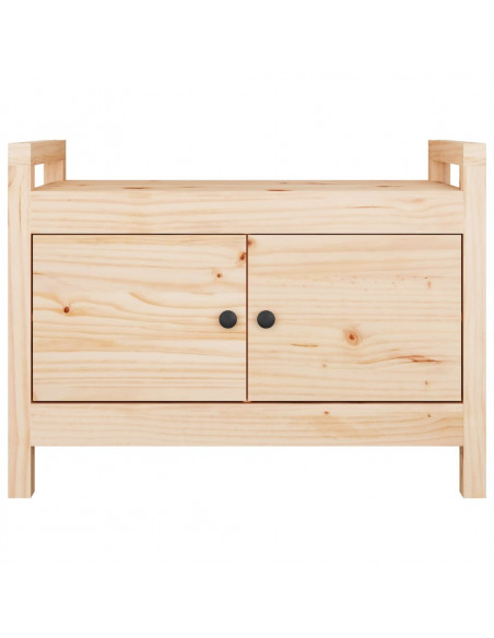 Panca da Ingresso 80x40x60 cm in Legno Massello di Pino