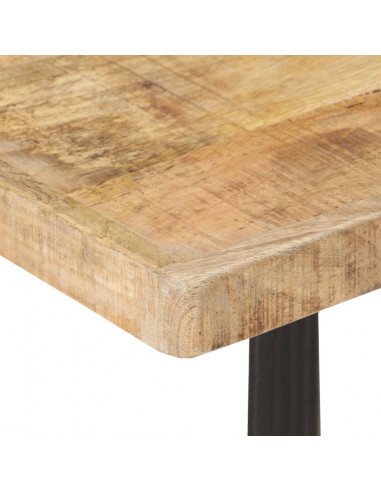 Tavolino da Bistrot 60x60x77 cm in Legno di Mango Grezzo