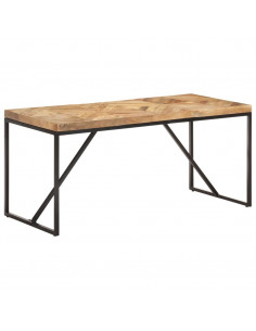 Tavolo da Pranzo 160x70x76 cm in Legno Massello Acacia e Mango 2