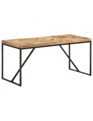 Tavolo da Pranzo 160x70x76 cm in Legno Massello Acacia e Mango