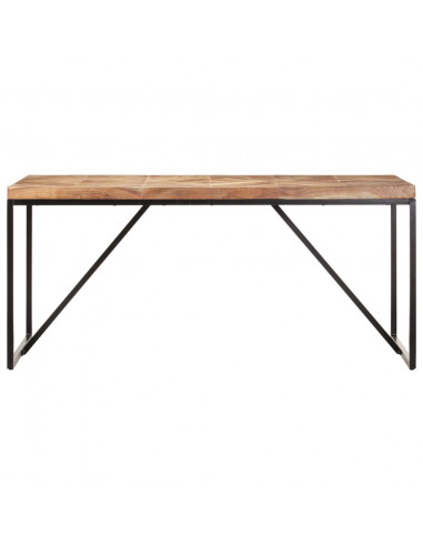 Tavolo da Pranzo 160x70x76 cm in Legno Massello Acacia e Mango