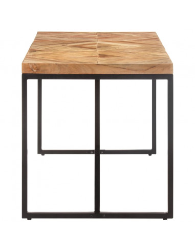 Tavolo da Pranzo 160x70x76 cm in Legno Massello Acacia e Mango