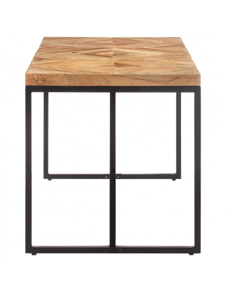 Tavolo da Pranzo 160x70x76 cm in Legno Massello Acacia e Mango