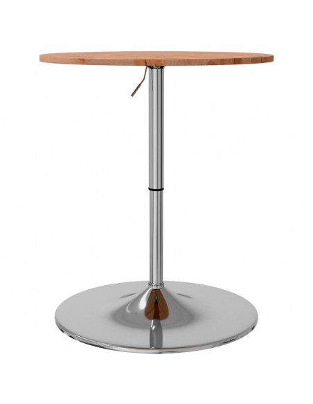 Tavolino da Bar Ø60x89,5 cm in Legno Massello di Faggio