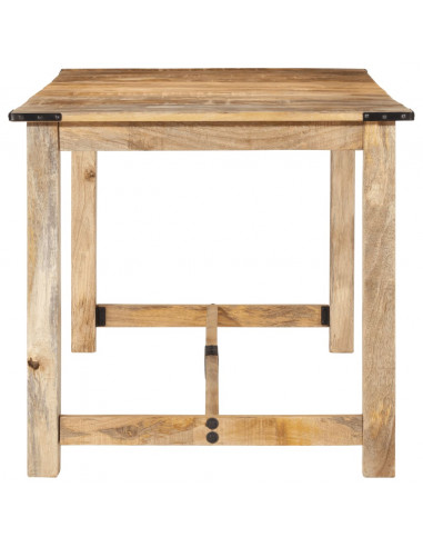 Tavolo da Pranzo 160x80x75 cm in Legno Massello di Mango