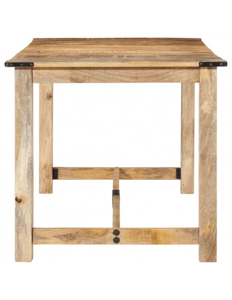 Tavolo da Pranzo 160x80x75 cm in Legno Massello di Mango
