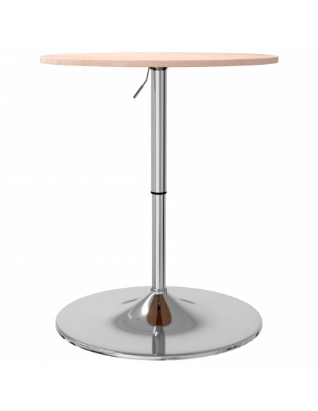 Tavolino da Bar Ø60x89,5 cm in Legno Massello di Rovere