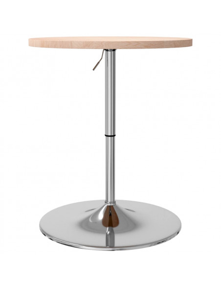 Tavolino da Bar Ø60x90,5 cm in Legno Massello di Rovere