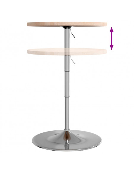 Tavolino da Bar Ø60x90,5 cm in Legno Massello di Rovere