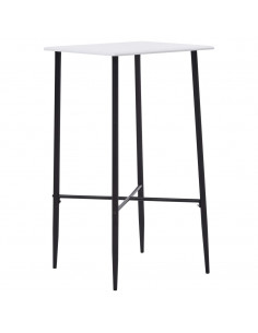 Tavolo da Bar Bianco 60x60x111 cm in MDF 2