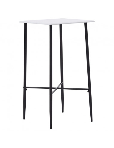Tavolo da Bar Bianco 60x60x111 cm in MDF