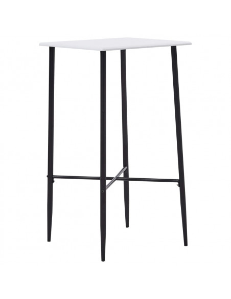 Tavolo da Bar Bianco 60x60x111 cm in MDF